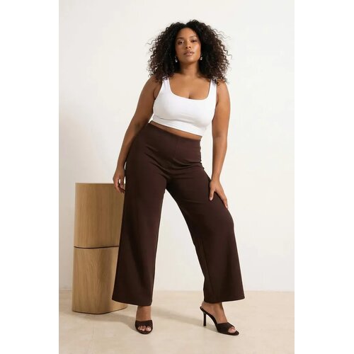 Trendyol Ženske pantalone Tbbss25Ar00041, Braon Cene