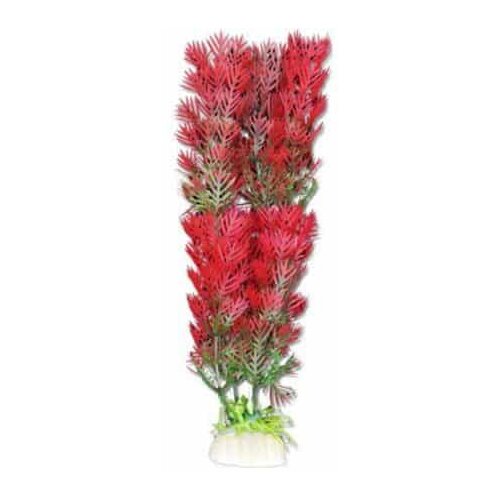 happet akvarijska rastlina umetna 20cm rdeča Cene