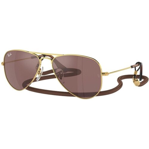 Ray-Ban Junior Aviator Junior RJ9506S 223/6G L (52) Zlata/Rjava Slike