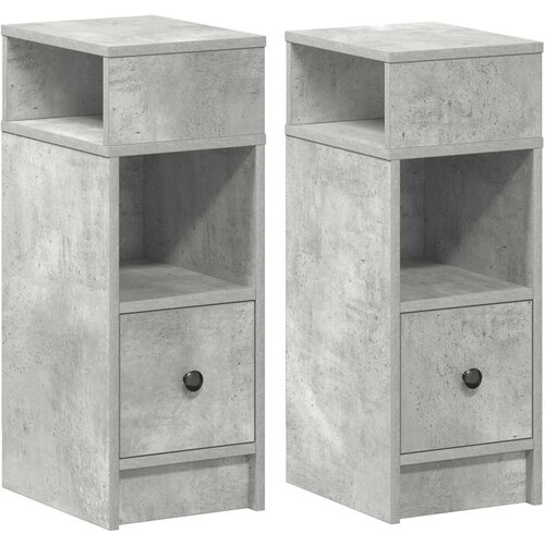 Maison Chic 2 kose Nočne omarice - Nočne mize s predalom betonsko siva 25x31x66 cm, (21687914) Cene