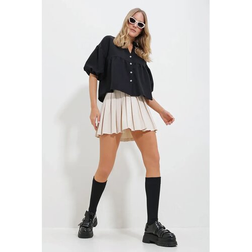 Trend Alacati Stili Ženska ko&scaron;ulja dugih rukava ALC-X11624, Polo kragna, Crna Cene