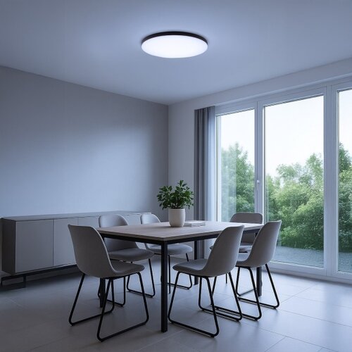  LED prigu&amp;scaron;iva stropna lampa SIENA LED/80W/230V 3000-6000K prečnik 75cm crna+DO Slike