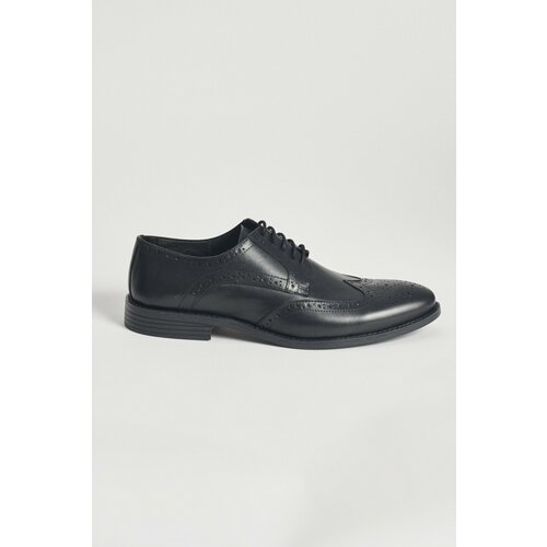 ALTINYILDIZ CLASSICS Men's Black 100% Genuine Leather Classic Shoes Cene