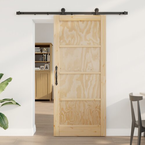 vidaXL Drsna vrata s kompleti opreme 86x198.5 cm iz trdega borovega lesa, Notranja vrata 'ORKDAL'86x198.5x4 cm iz trdega borovega lesa Cene