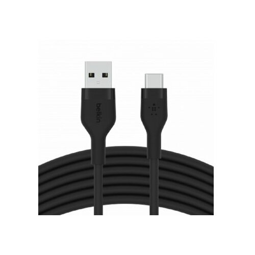 Belkin BOOST CHARGE Flex Silicone cable USB-A to USB-C - 3M - Black (CAB008bt3MBK) Slike