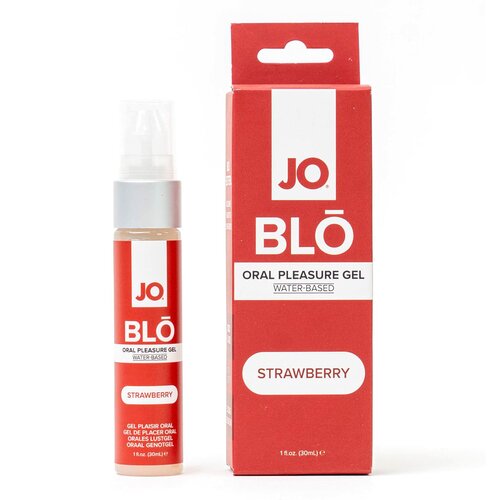 System Jo JO BLO Oral Pleasure Gel Strawberry 30ml Slike