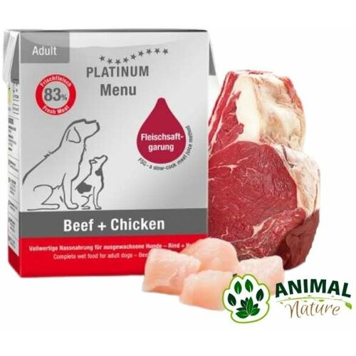 Platinum vlažna hrana za pse u konzervi sa govedinom i piletinom Cene