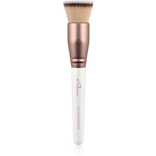 Luvia Cosmetics Prime Vegan Prime Buffer stožčasti čopič za tekoči puder Pearl White / Metallic Coffee Brown 1 kos Slike
