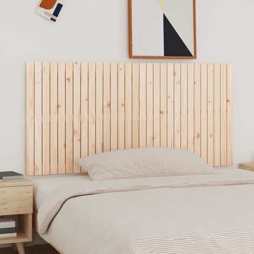 vidaXL Stensko posteljno vzglavje 185x3x90 cm trdna borovina Cene