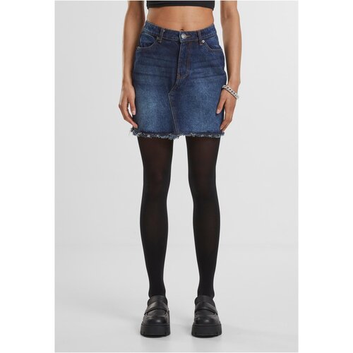 Urban Classics Women&amp;#039;s Heavy Mini Denim Skirt Navy Blue Slike