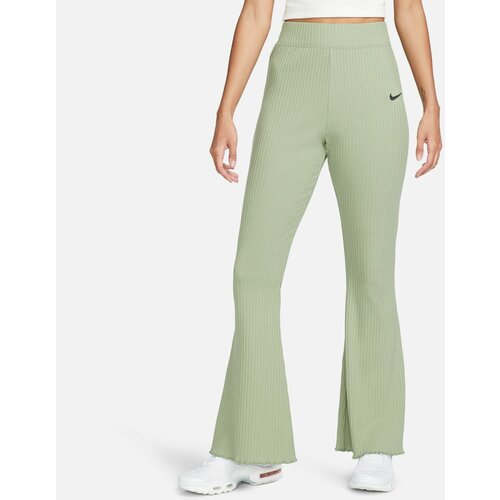 Nike w nsw rib jrsy pant, ženske pantalone, zelena DV7868 Slike