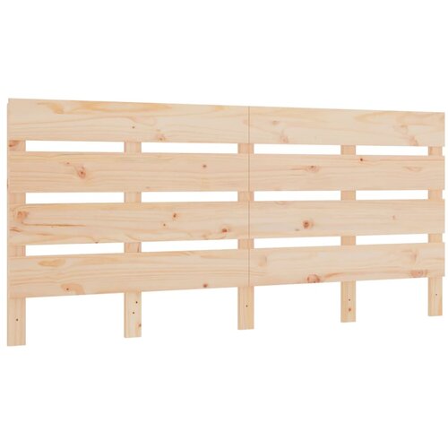 Maison Chic posteljno vzglavje - vzglavna omarica - nočna omarica 140x3x80 cm trdna borovina, (21704844) Slike