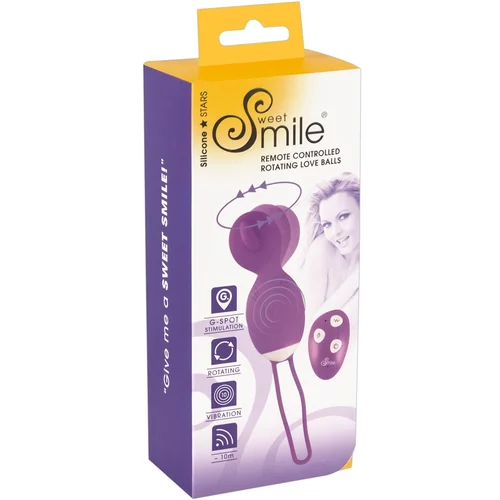 Sweet Smile Remote Controlled Rotating Love Balls Purple