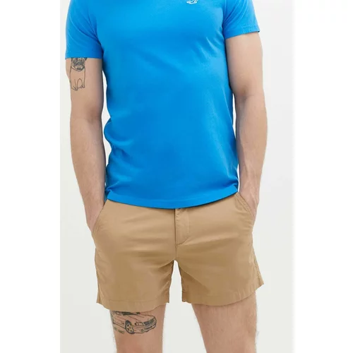Abercrombie & Fitch Kratke hlače moški, rjava barva