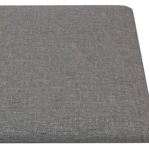 Zidna uzglavlja 12 pcs Svijetlo siva 30 x 15 cm tkanina Slike