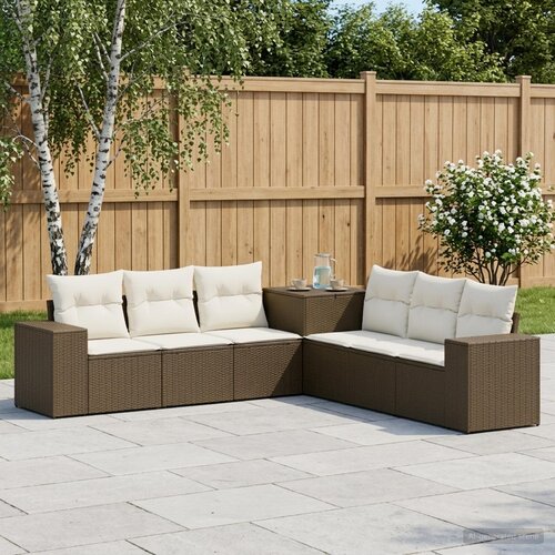  Set sofe 7 kom. Smeđa i krem bijela 55 x 55 x 69 cm 255 x 255 x 85 cm Cijene