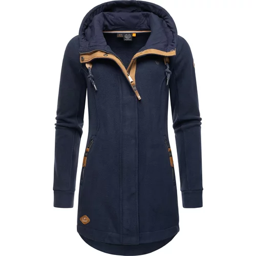 Ragwear Flis jakna 'Letti' mornarsko plava / svijetlosmeđa