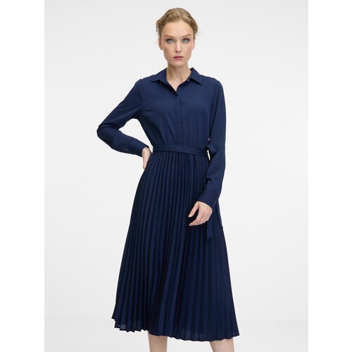 Orsay Dark blue women&amp;#039;s midi dress - Women&amp;#039;s Slike