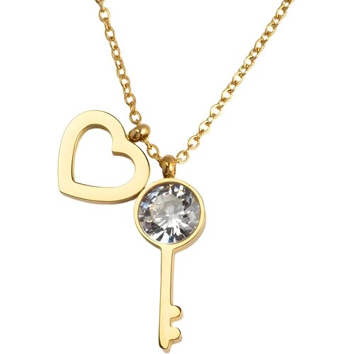 IZMAEL Ogrlica Heart Key - Zlata Cene
