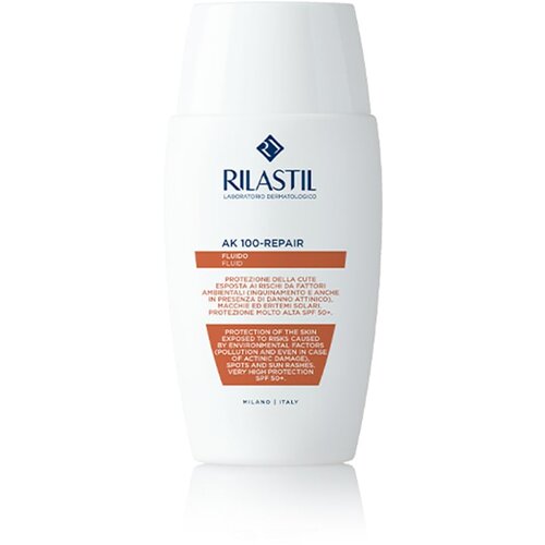 Rilastil AK 100-Repair za&scaron;čitni fluid za občutljivo kožo, nagnjeno k rdečici SPF 50+ 50 ml Cene