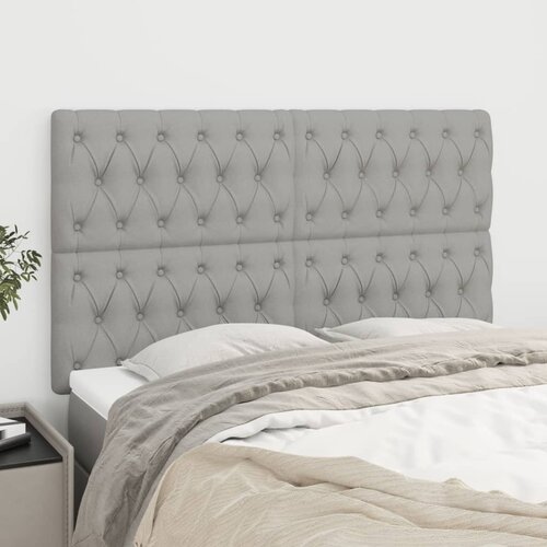 vidaXL Uzglavlja 4 kom svjetlosivi 72x7x78/88 cm od tkanine Cijene