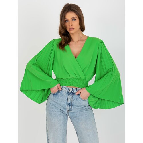 Italy Moda Blouse-DHJ-BZ-16503.30X-light green Slike