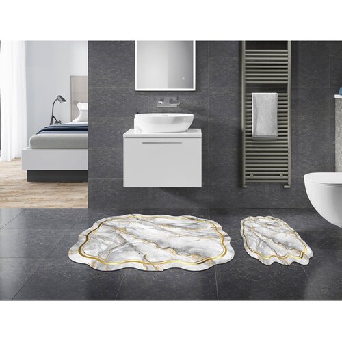 Hanah home set 2 prostirke za kupatilo Sivi Cene