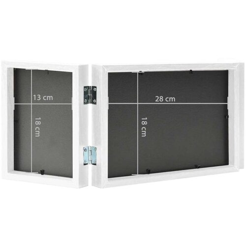 VidaXL 3-delni foto okvir bel 28x18 cm + 2x(13x18 cm) Slike