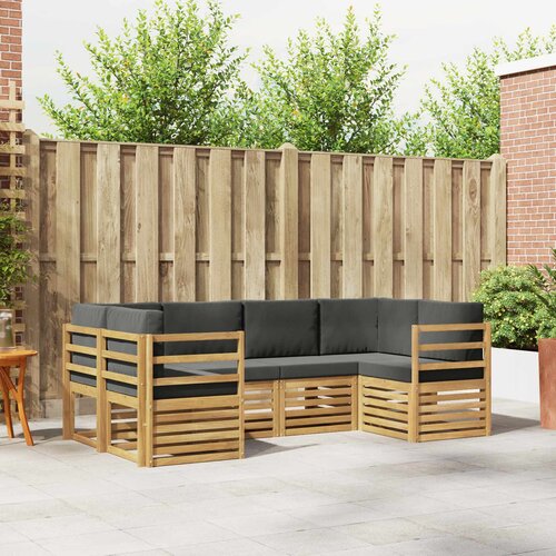  Sekcijska garnitura 6 pcs Bijela i antracit 245 x 126,5 x 73 cm Cene