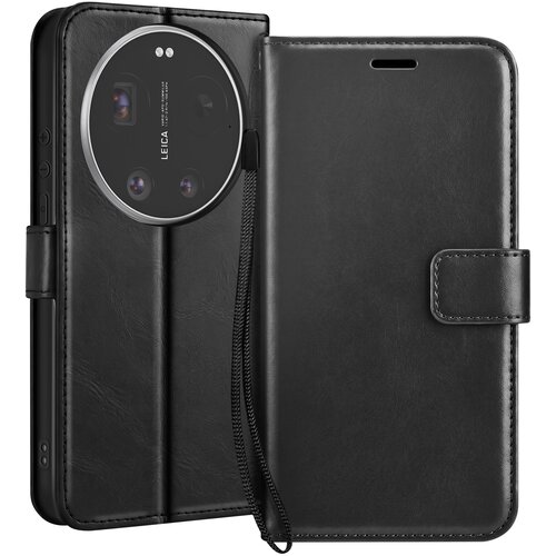 Oem Mayaxess, Denarni etui za Xiaomi 17 Ultra z vrvico za zapestje in funkcijo stojala, Črna, (5000274125) Cene