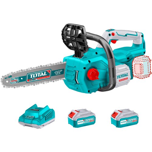 Total akumulatorska lanac pila 20V/7,9m/s/ 300mm/P20S/ INDUSTRIAL (SET Baterija 2x4Ah, Punjač) (TGSLI201286) Slike