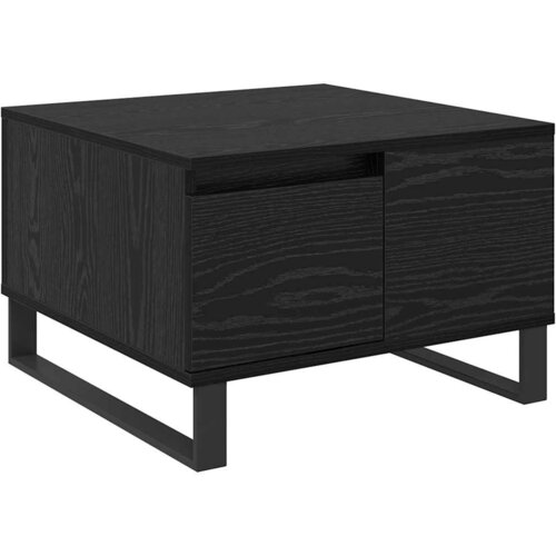 vidaXL Klubska miza Črni hrast 55 x 55 x 36.5 cm Konstruiran les, (5000083355) Cene