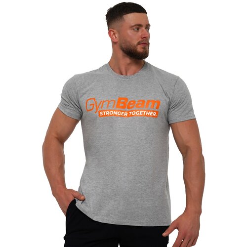 GymBeam Mu&amp;scaron;ka majica Stronger Together Grey Slike
