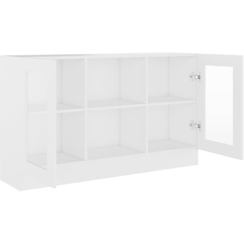  Vitrina bijela 120 x 30,5 x 70 cm konstruirano drvo Slike