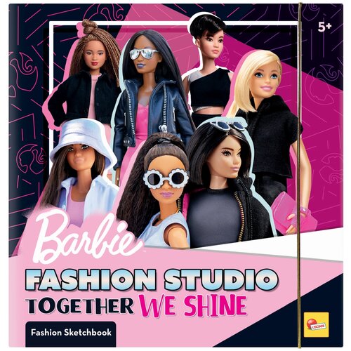 Lisciani BARBIE kreativna bojanka u mapi Together we shine - Fashion Studio Slike