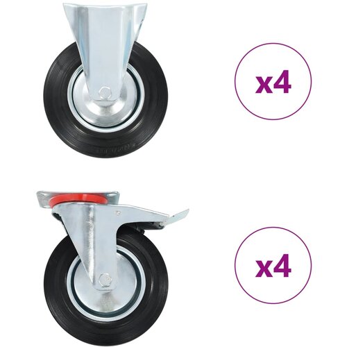 vidaXL kolesa 8 kosov 200 mm Cene