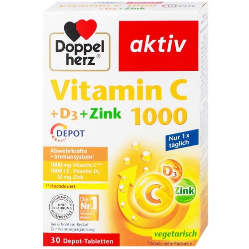 Doppelherz vitamin c 1000 D3 cink, 30 tableta Cene