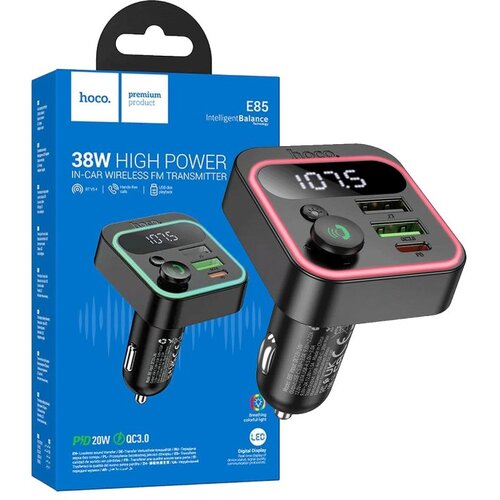 hoco. FM modulator, Bluetooth, 12/24V, 2 x USB, PD QC3.0 20W - E85 Tiger Cijene