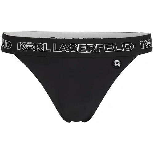 Karl Lagerfeld Bikini donji dio crna / bijela