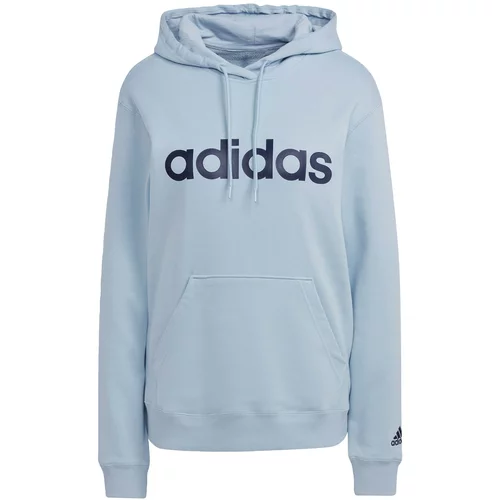 ADIDAS SPORTSWEAR Sportska sweater majica 'Essentials Linear' svijetloplava / tamno plava