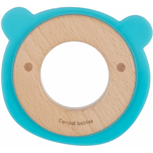 Canpol Teethers Wood-Silicone Bear grickalica za bebe 1 kom