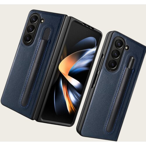 INF Samsung Galaxy Z Fold etui za telefon z vzorcem ličija in režo za pisalo Blue Model 3, (21837818) Cene