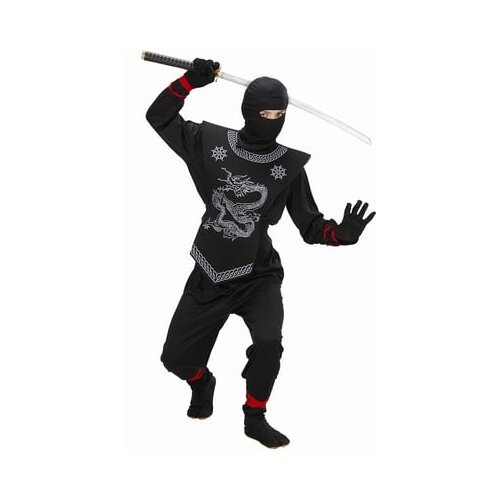 Widmann Otro&amp;scaron;ki kostum Black Ninja - 128 cm / 5 - 7 let Slike
