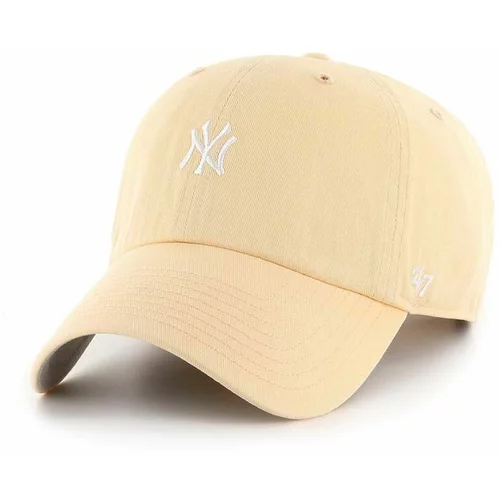 47 Brand Bombažna bejzbolska kapa MLB New York Yankees oranžna barva, B-BSRNR17GWS-AF