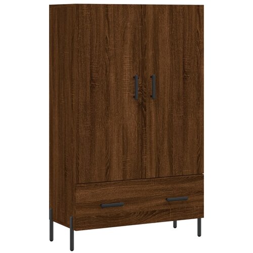 Maison Chic Visoka omara - Komoda - Predalnik rjavi hrast 69,5x31x115 cm inženirski les, (21719782) Slike