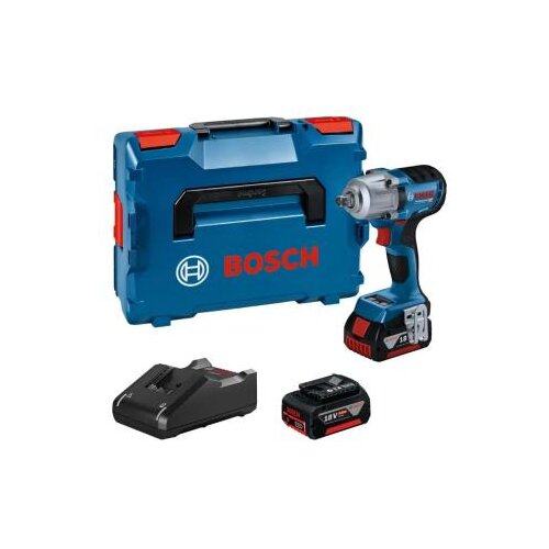 Bosch 06019K4102 gds 18V-450 pc akumulatorski udarni odvrtač; 2 x procore 4 ah + l-boxx kofer Slike