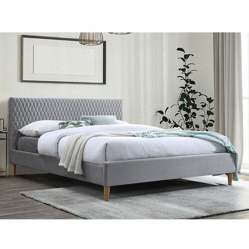  Tapecirani krevet AZURRO 200x140 cm - bar&scaron;un - svijetlo sivi Cijene