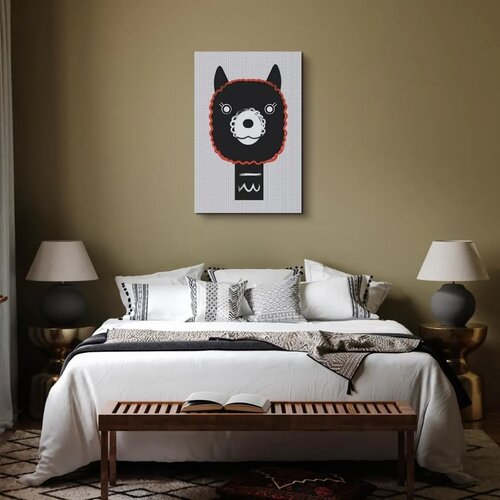  Slika - Decorative Alpaca (1 Part) Vertical 80x120 Premium Print Slike