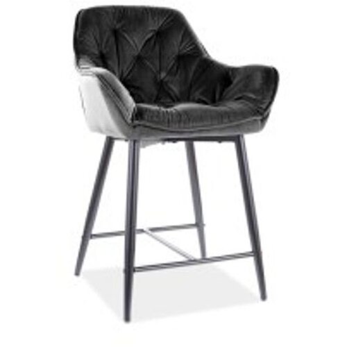 Barska stolica CHERRY H-2 - Baršun - crna Cene