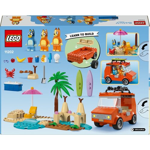 LEGO BLUEY Blueyjeva plaža in družinski izlet z avtom &amp;scaron;tevilka 11202 Slike